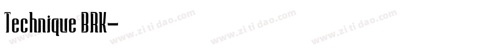 Technique BRK字体转换